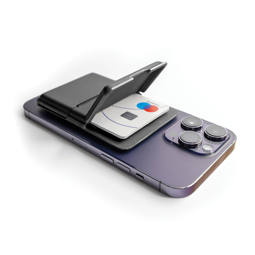 C-Secure MagSafe phone wallet - Black