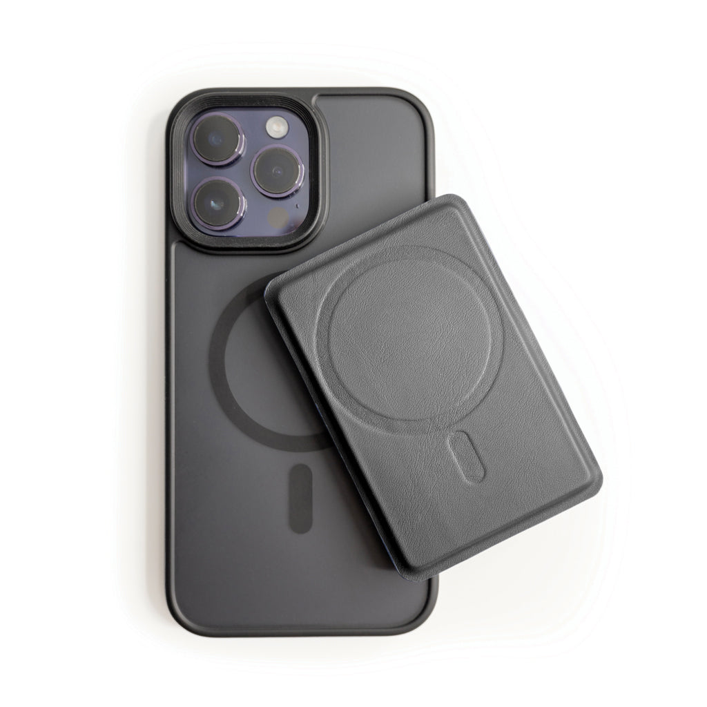 C-Secure MagSafe phone wallet - Black