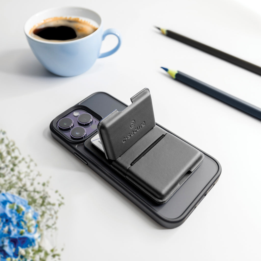 C-Secure MagSafe phone wallet - Black