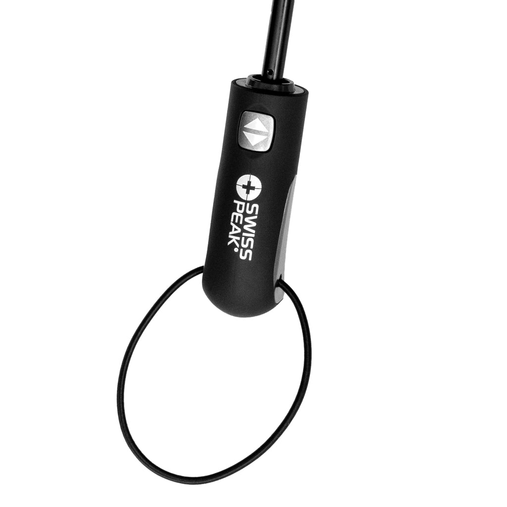 Swiss Peak Aware™ Tornado 27” pocket storm umbrella - Black