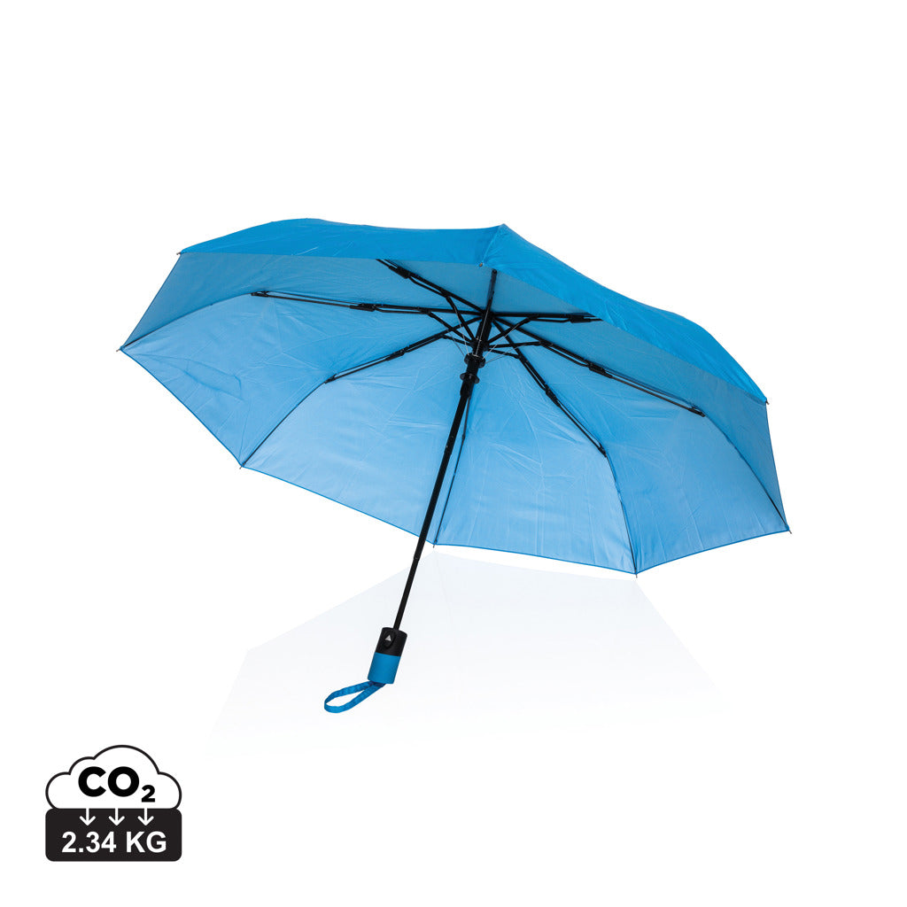 21' Impact AWARE™ 190T mini auto open umbrella - Tranquil Blue
