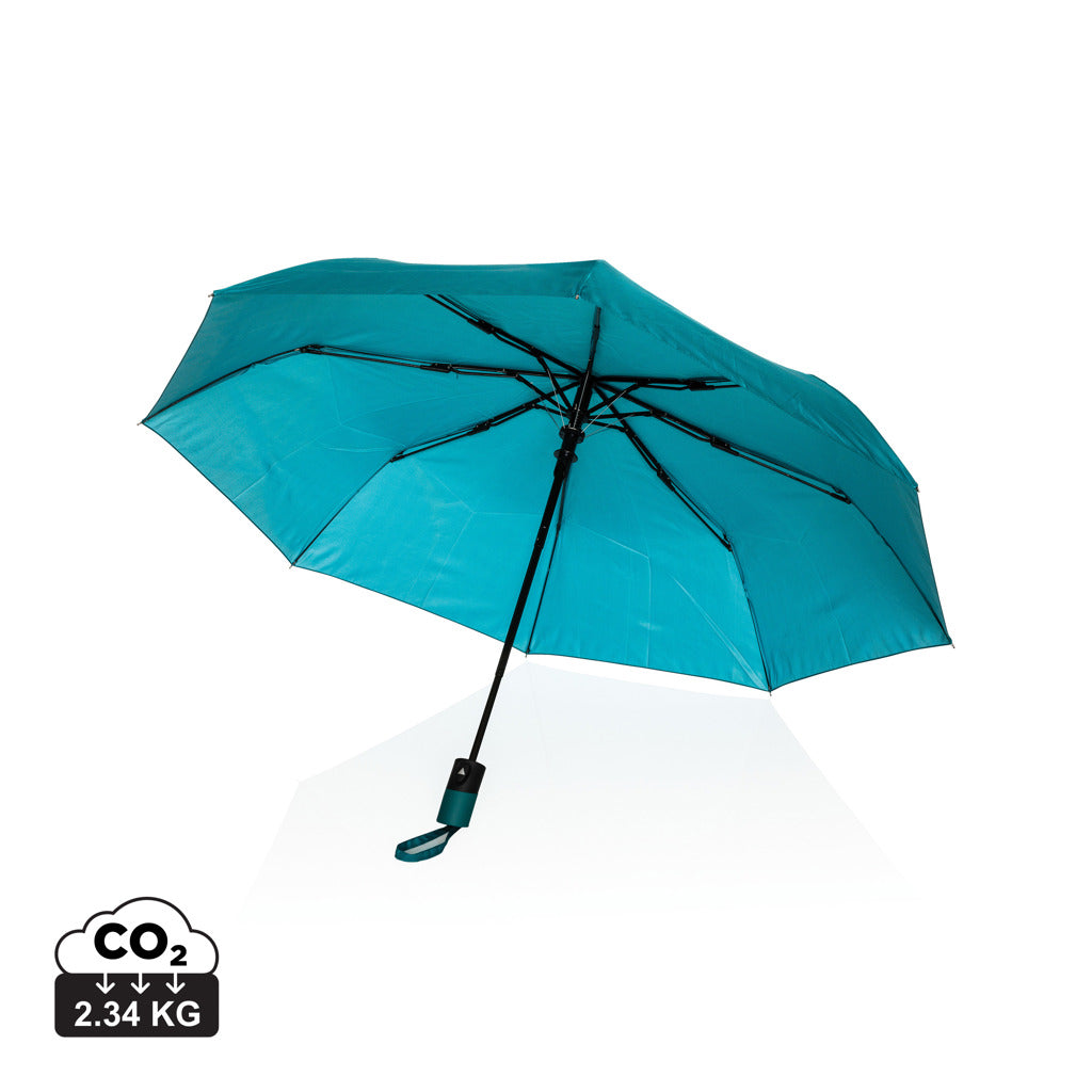 21' Impact AWARE™ 190T mini auto open umbrella - Verdigris