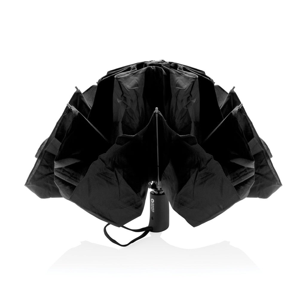 SP AWARE™ 23' foldable reversible auto open/close umbrella - Black