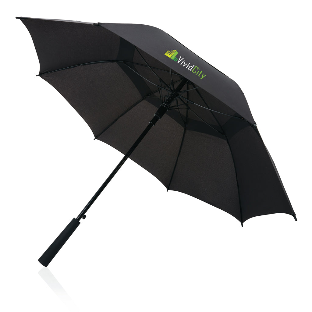 Swiss peak AWARE™ Tornado 23” storm umbrella - Black