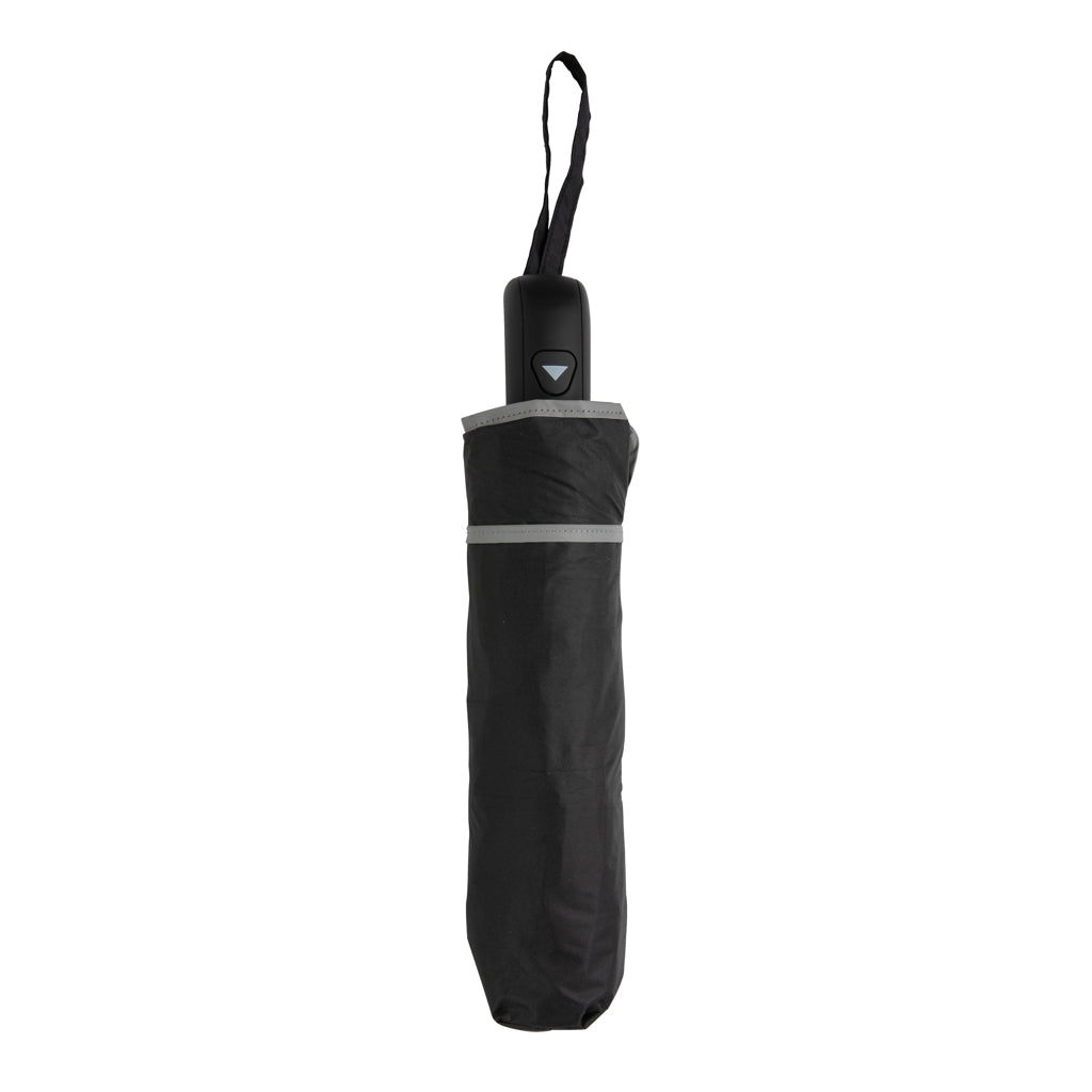 21' Impact AWARE™ RPET 190T Pongee dual colour mini umbrella - Silver