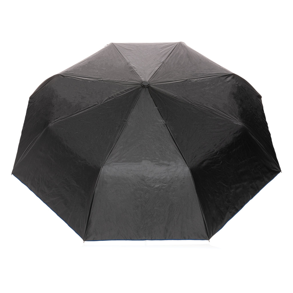 21' Impact AWARE™ RPET 190T Pongee dual colour mini umbrella - Blue