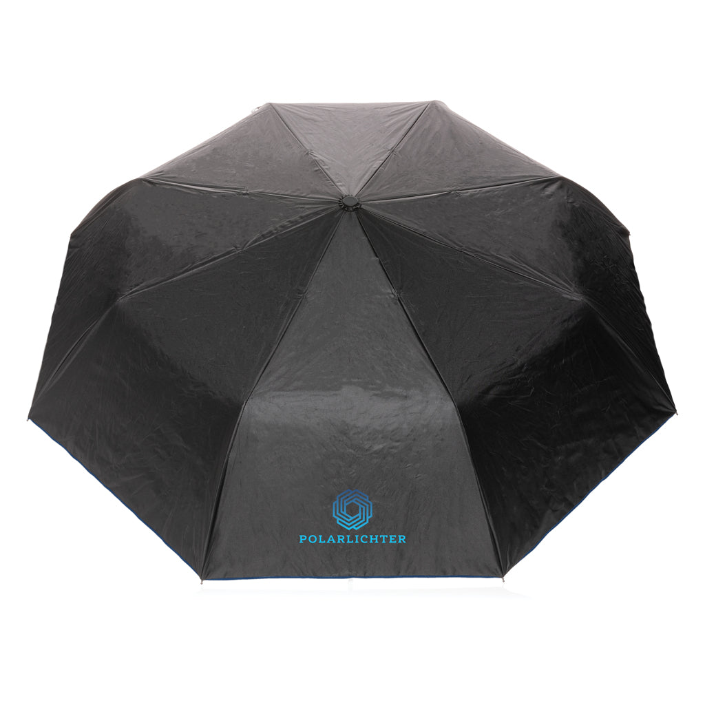 21' Impact AWARE™ RPET 190T Pongee dual colour mini umbrella - Blue