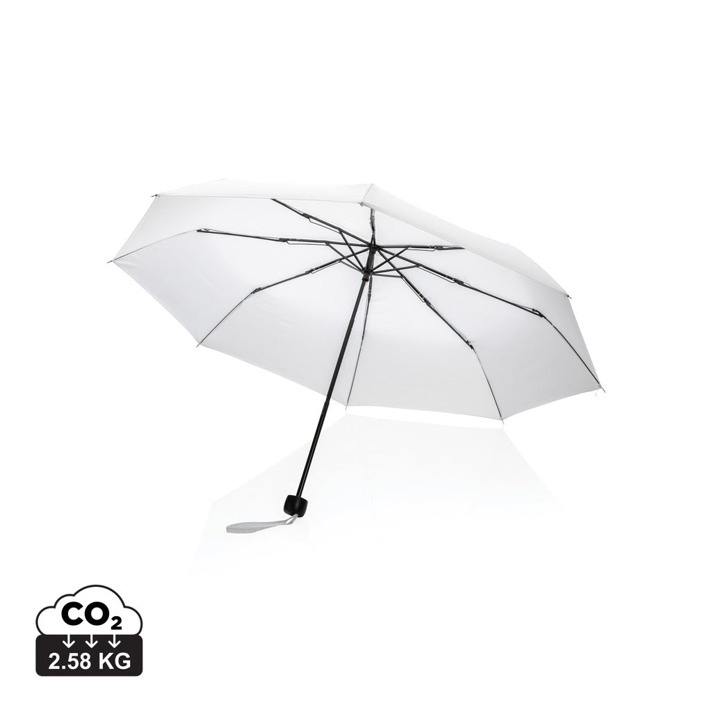 20.5' Impact AWARE™ RPET 190T mini umbrella - White
