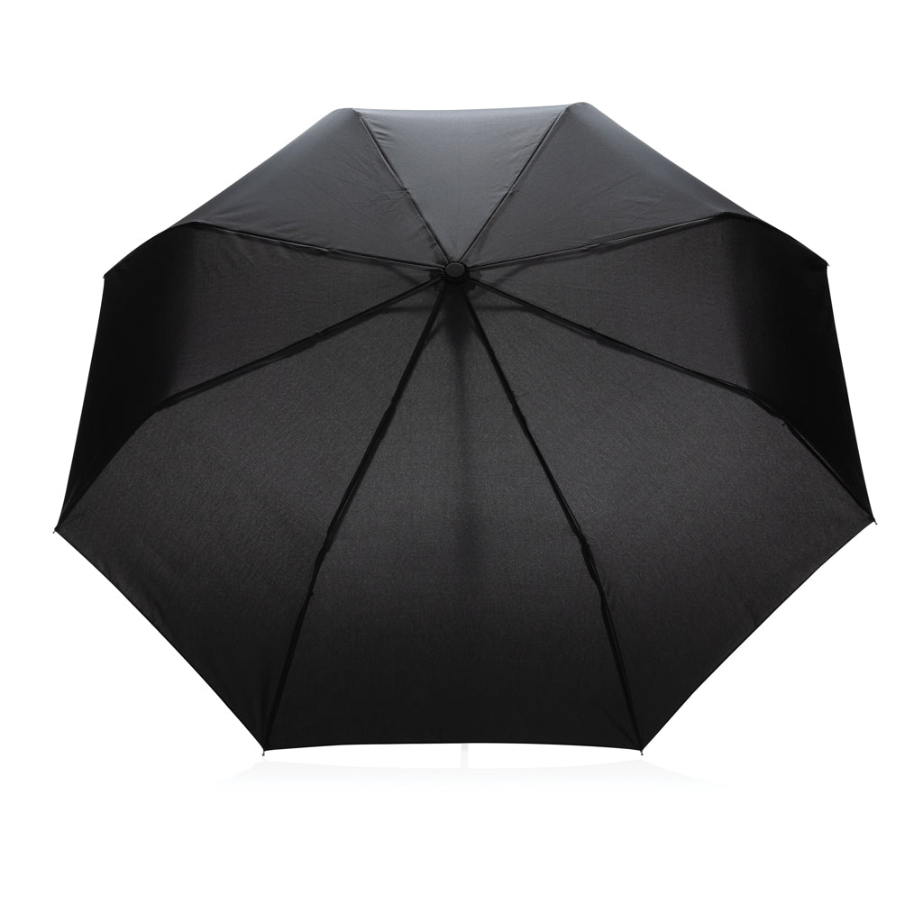 21' Impact AWARE™ RPET 190T mini auto open umbrella - Black
