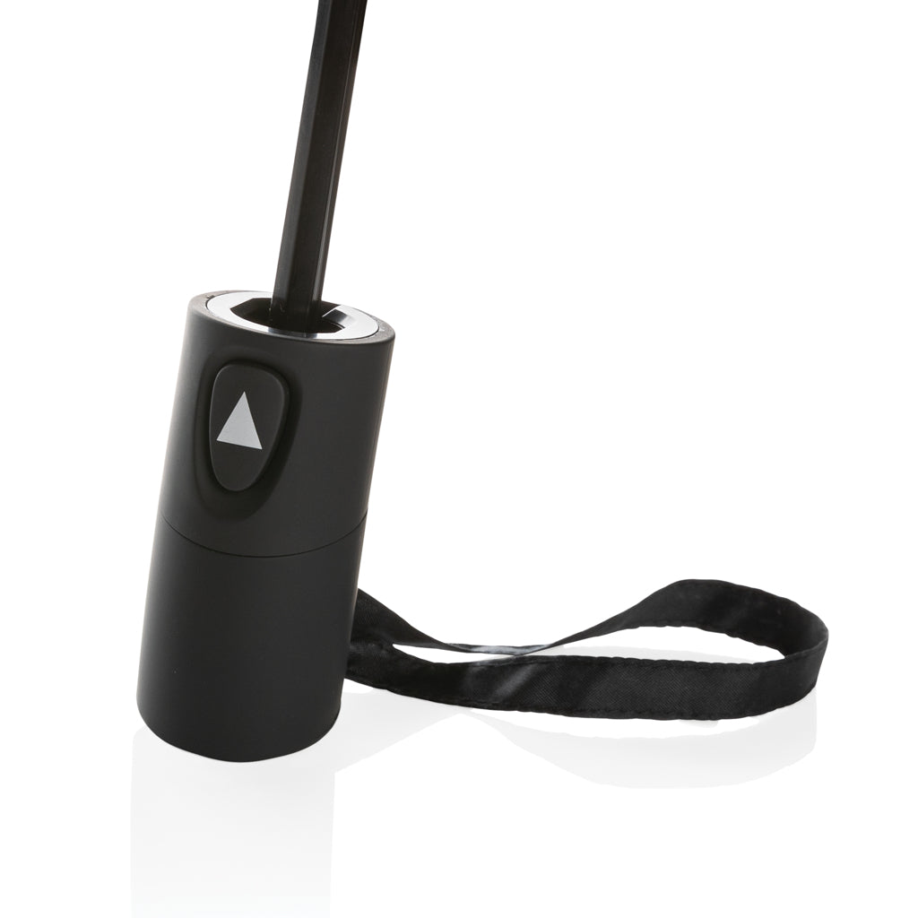 21' Impact AWARE™ RPET 190T mini auto open umbrella - Black