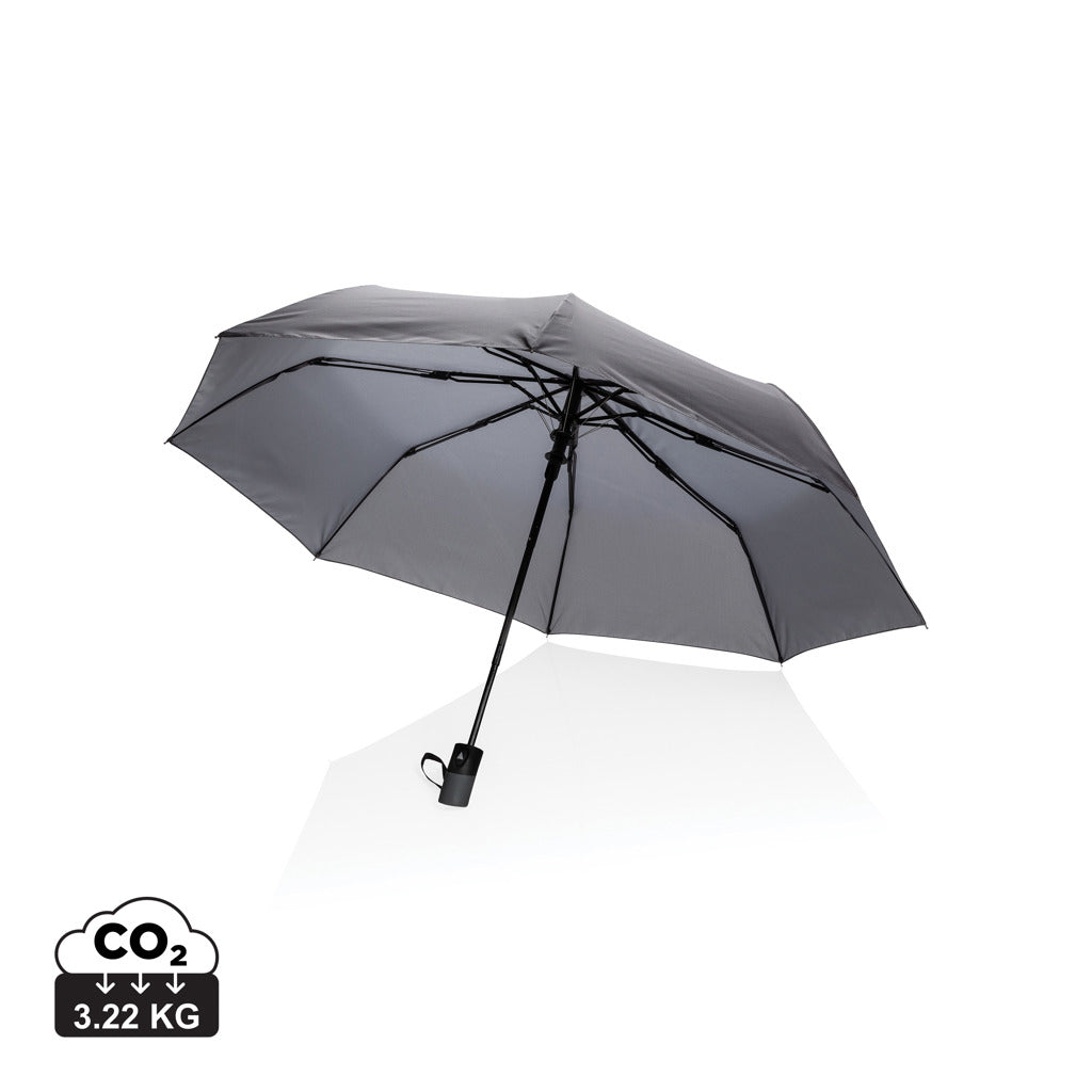 21' Impact AWARE™ RPET 190T mini auto open umbrella - Anthracite