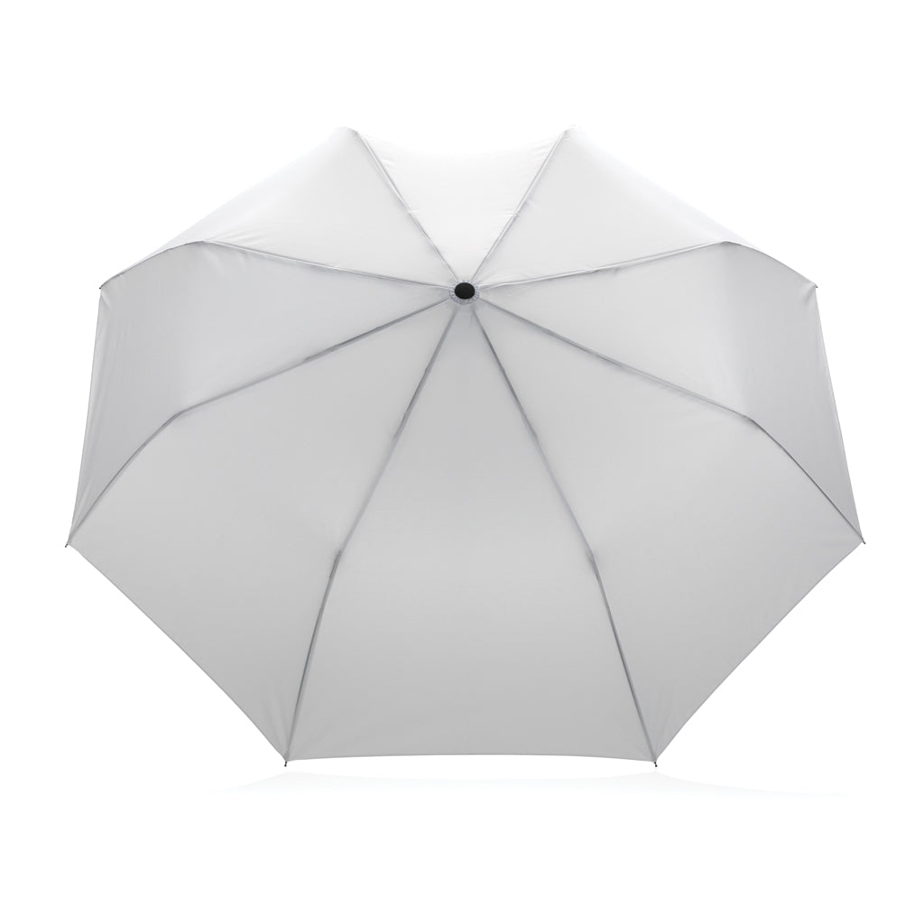 21' Impact AWARE™ RPET 190T mini auto open umbrella - White
