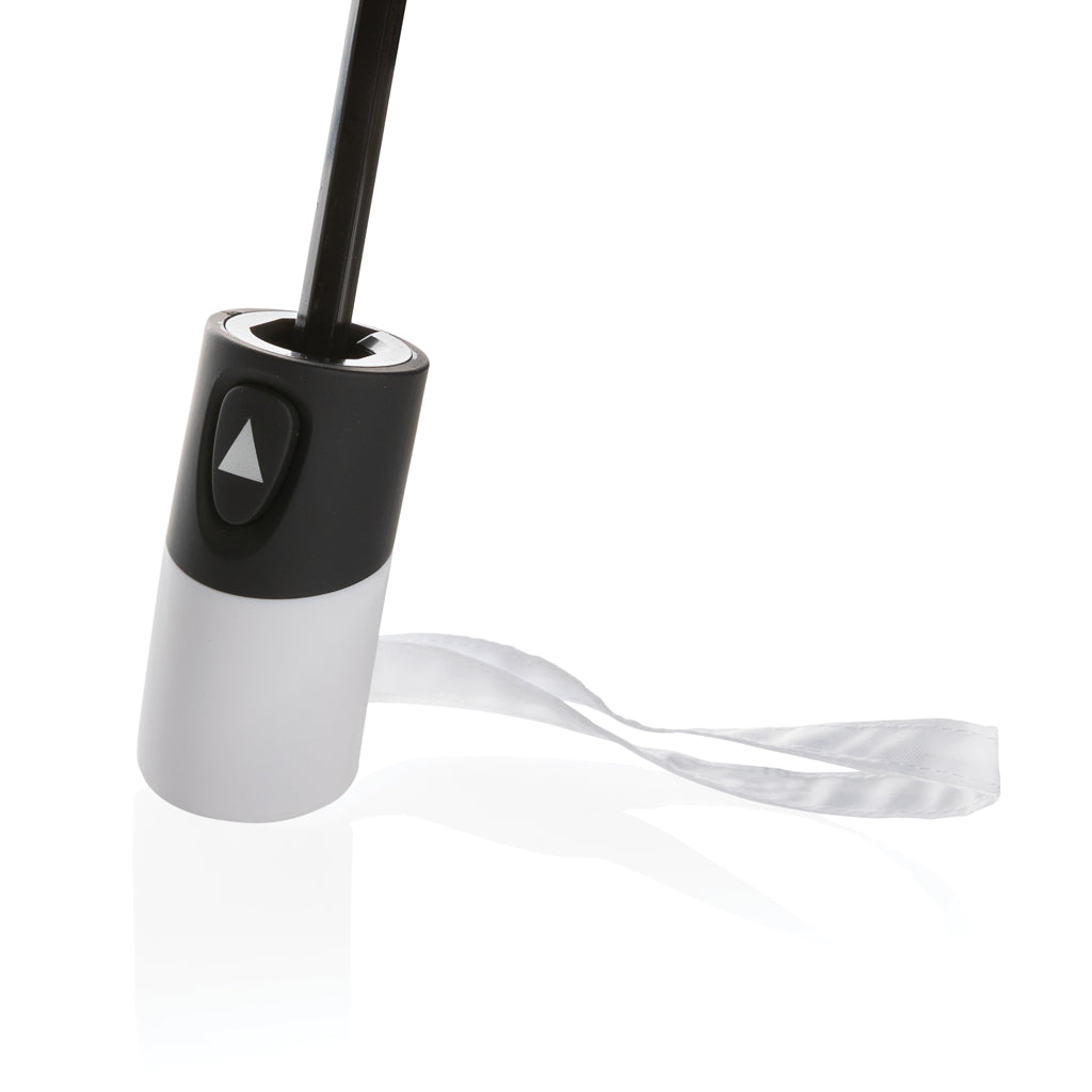 21' Impact AWARE™ RPET 190T mini auto open umbrella - White