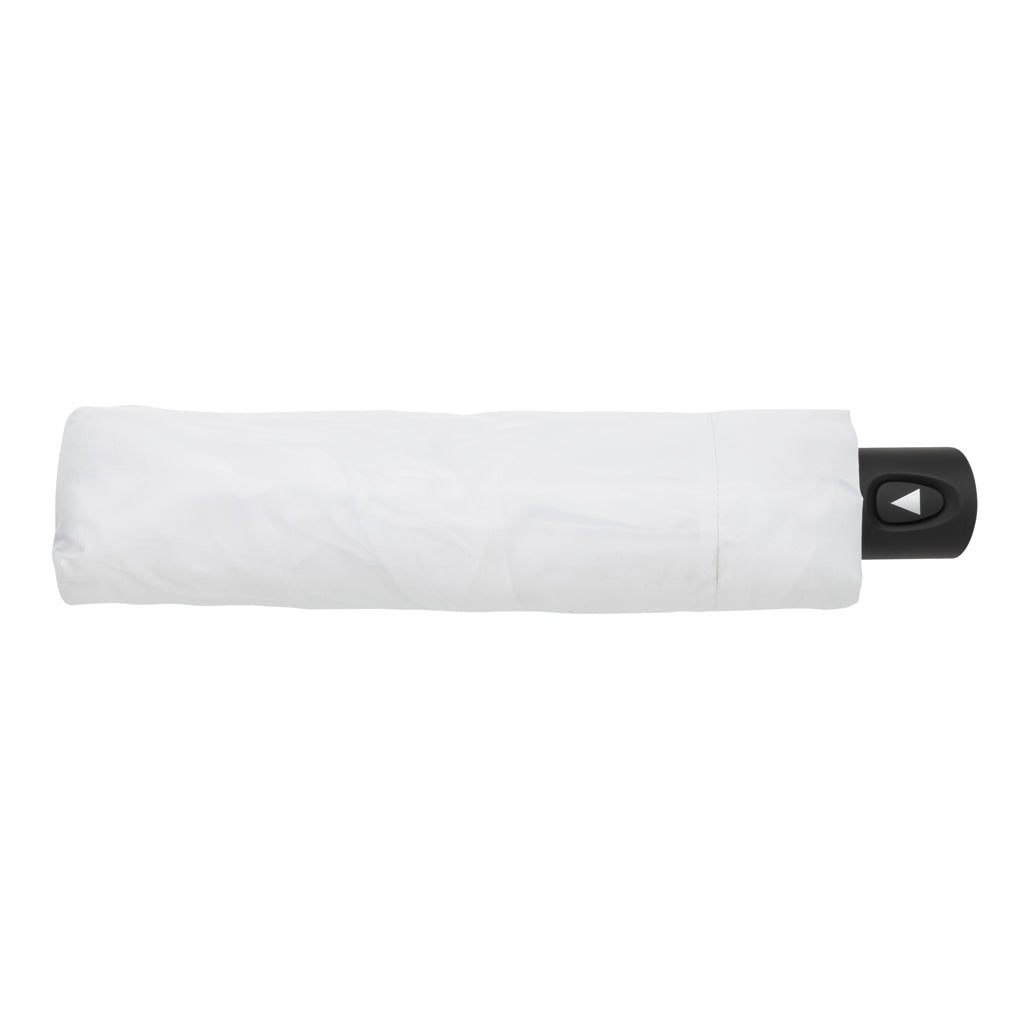 21' Impact AWARE™ RPET 190T mini auto open umbrella - White