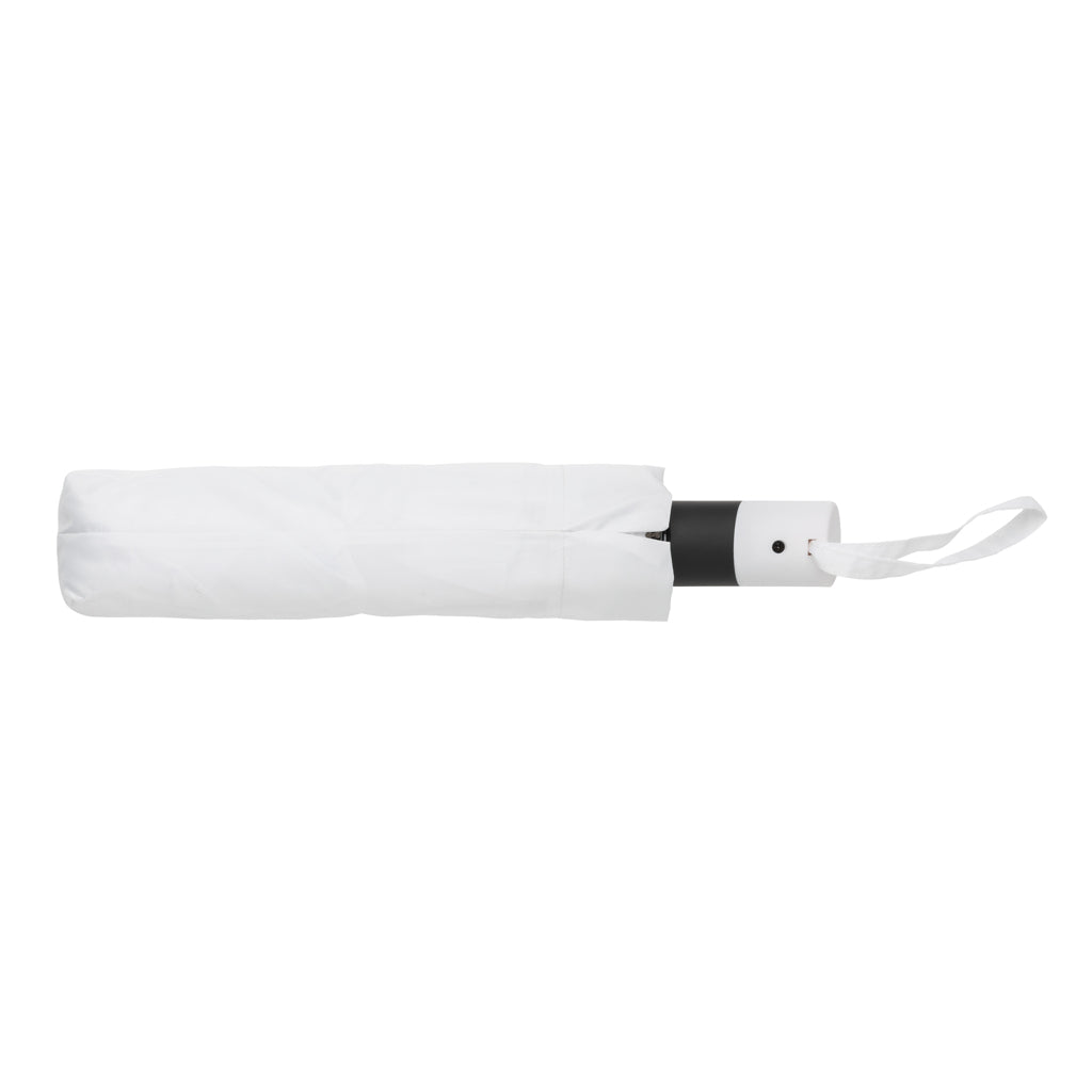 21' Impact AWARE™ RPET 190T mini auto open umbrella - White