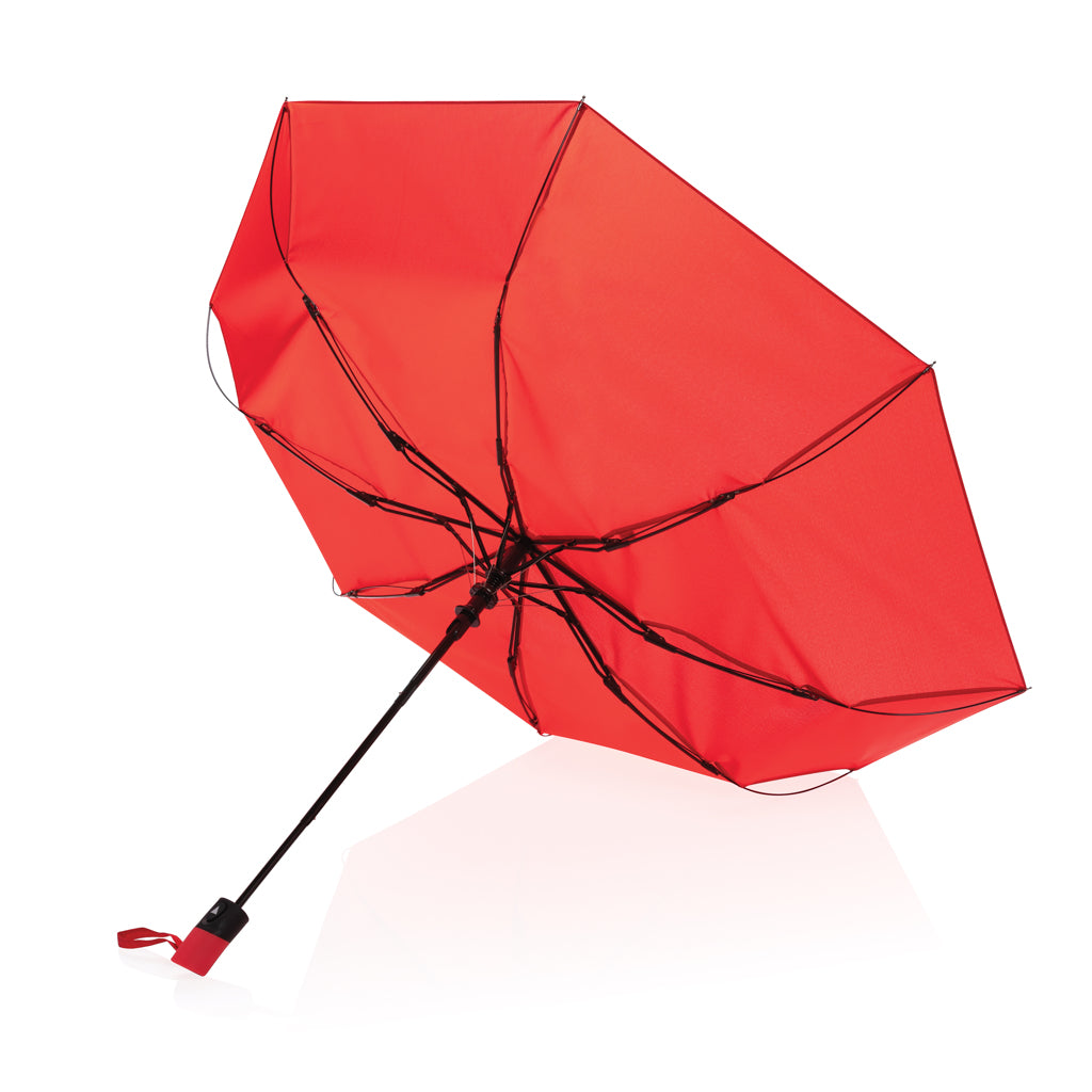21' Impact AWARE™ RPET 190T mini auto open umbrella - Red