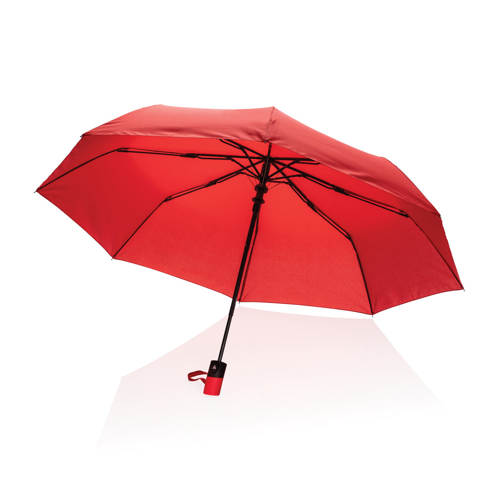 21' Impact AWARE™ RPET 190T mini auto open umbrella - Red