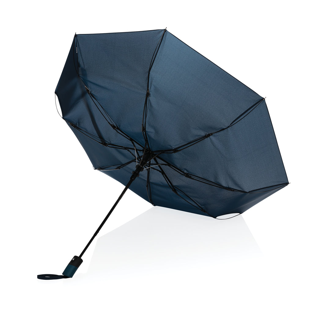 21' Impact AWARE™ RPET 190T mini auto open umbrella - Navy
