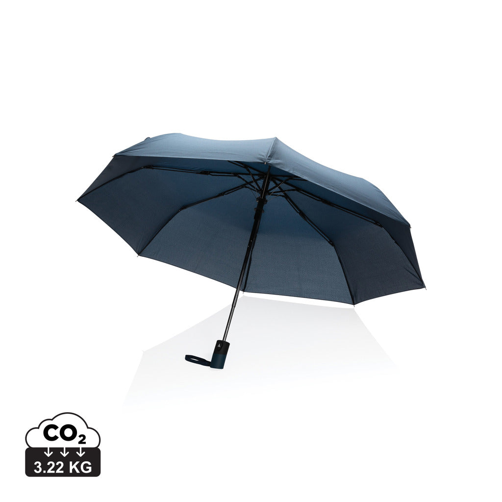 21' Impact AWARE™ RPET 190T mini auto open umbrella - Navy
