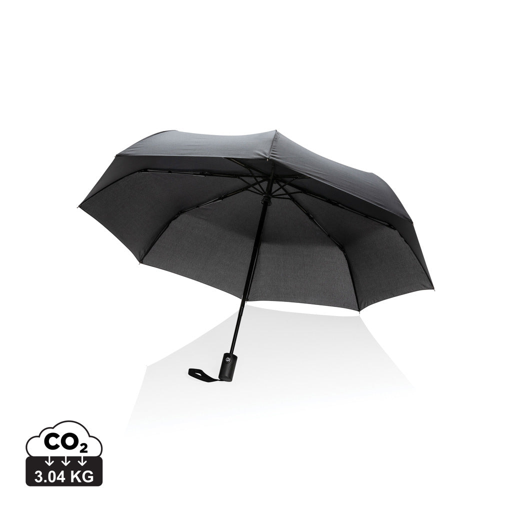 21' Impact AWARE™ RPET 190T auto open/close umbrella - Black