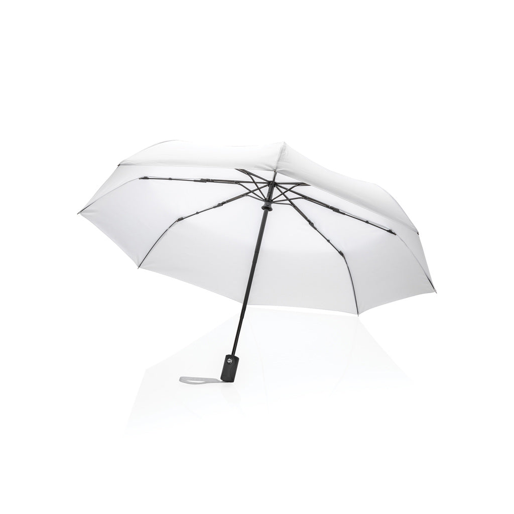 21' Impact AWARE™ RPET 190T auto open/close umbrella - White