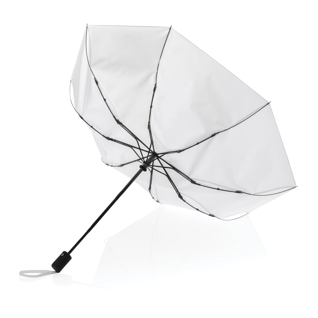 21' Impact AWARE™ RPET 190T auto open/close umbrella - White