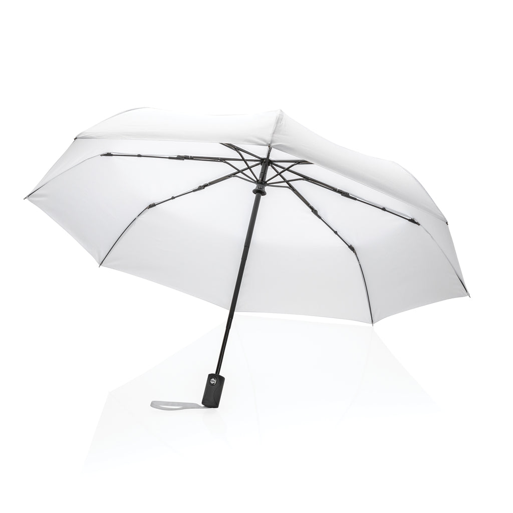 21' Impact AWARE™ RPET 190T auto open/close umbrella - White
