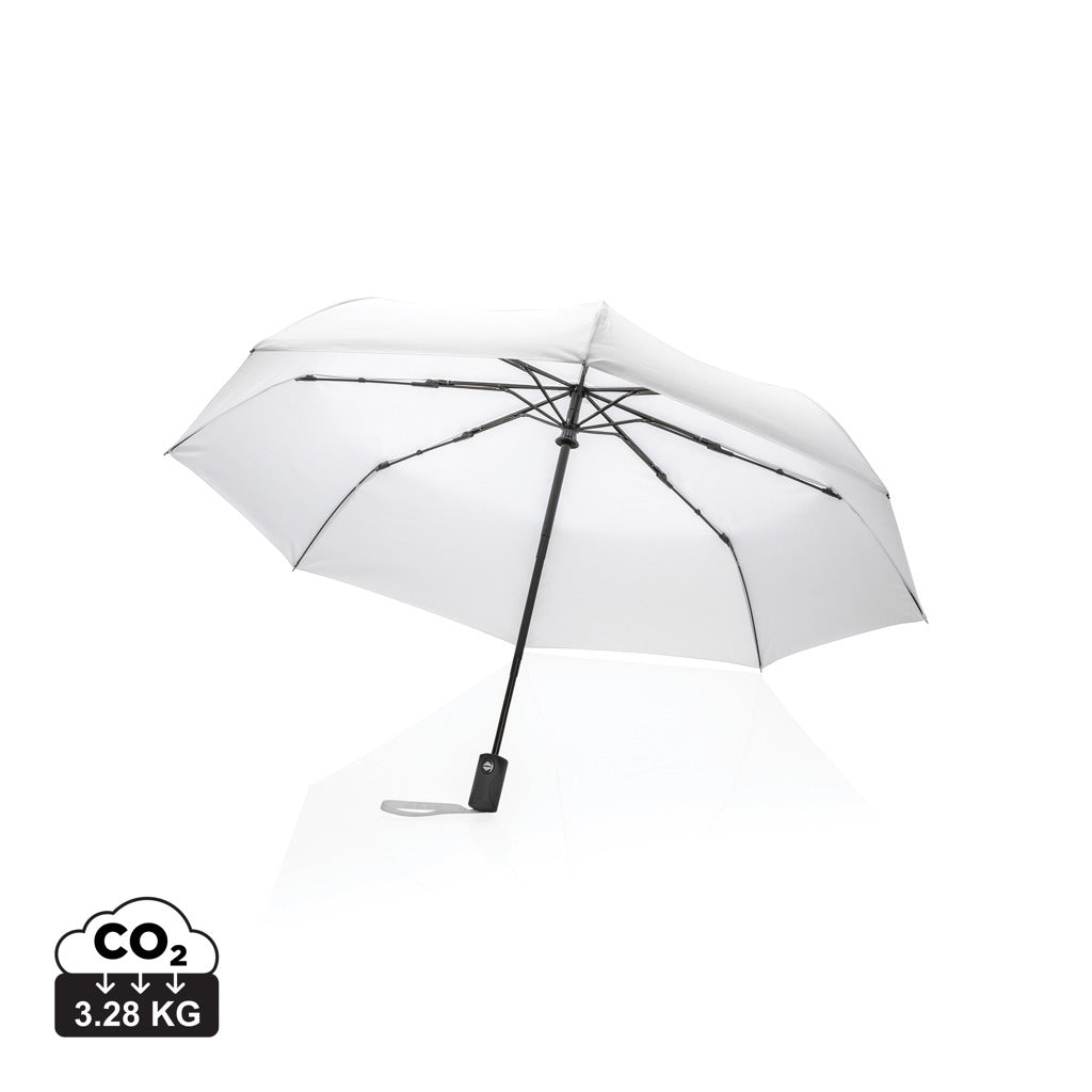 21' Impact AWARE™ RPET 190T auto open/close umbrella - White
