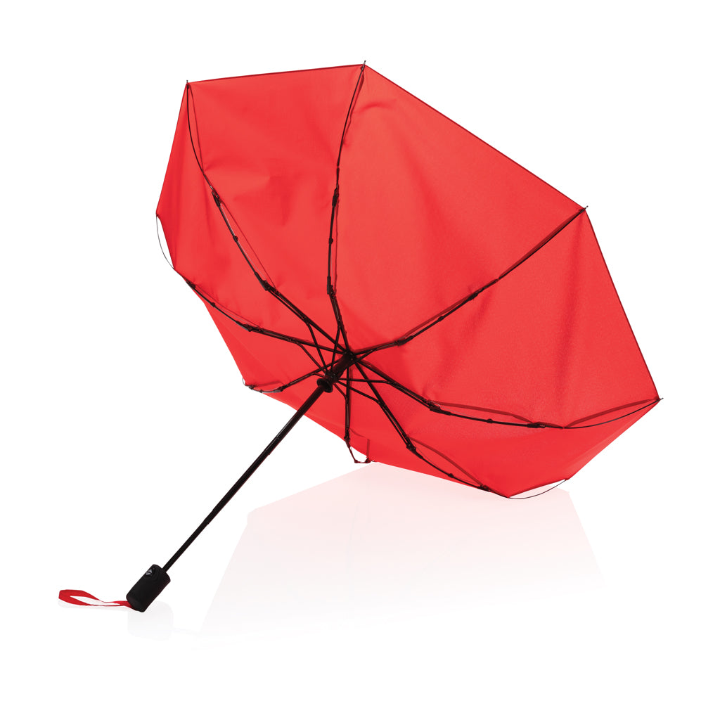 21' Impact AWARE™ RPET 190T auto open/close umbrella - Red