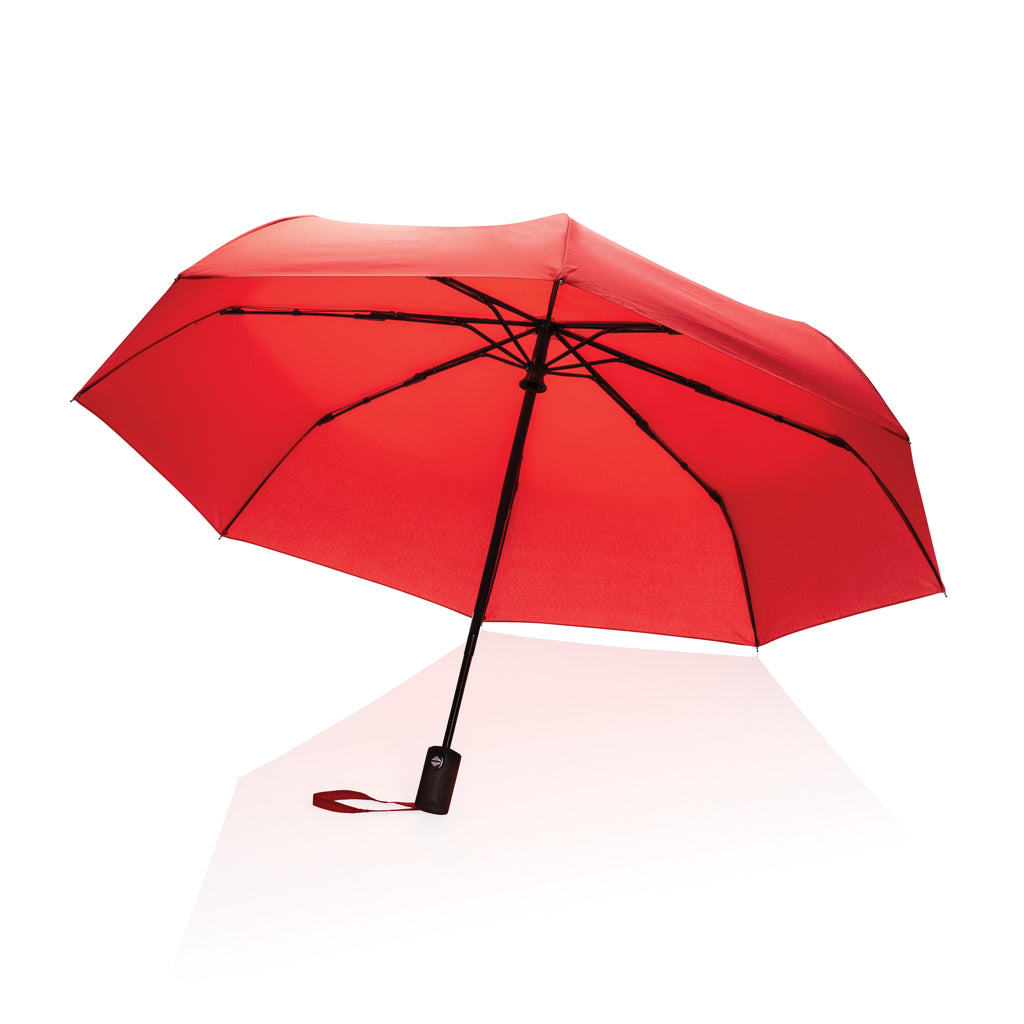 21' Impact AWARE™ RPET 190T auto open/close umbrella - Red