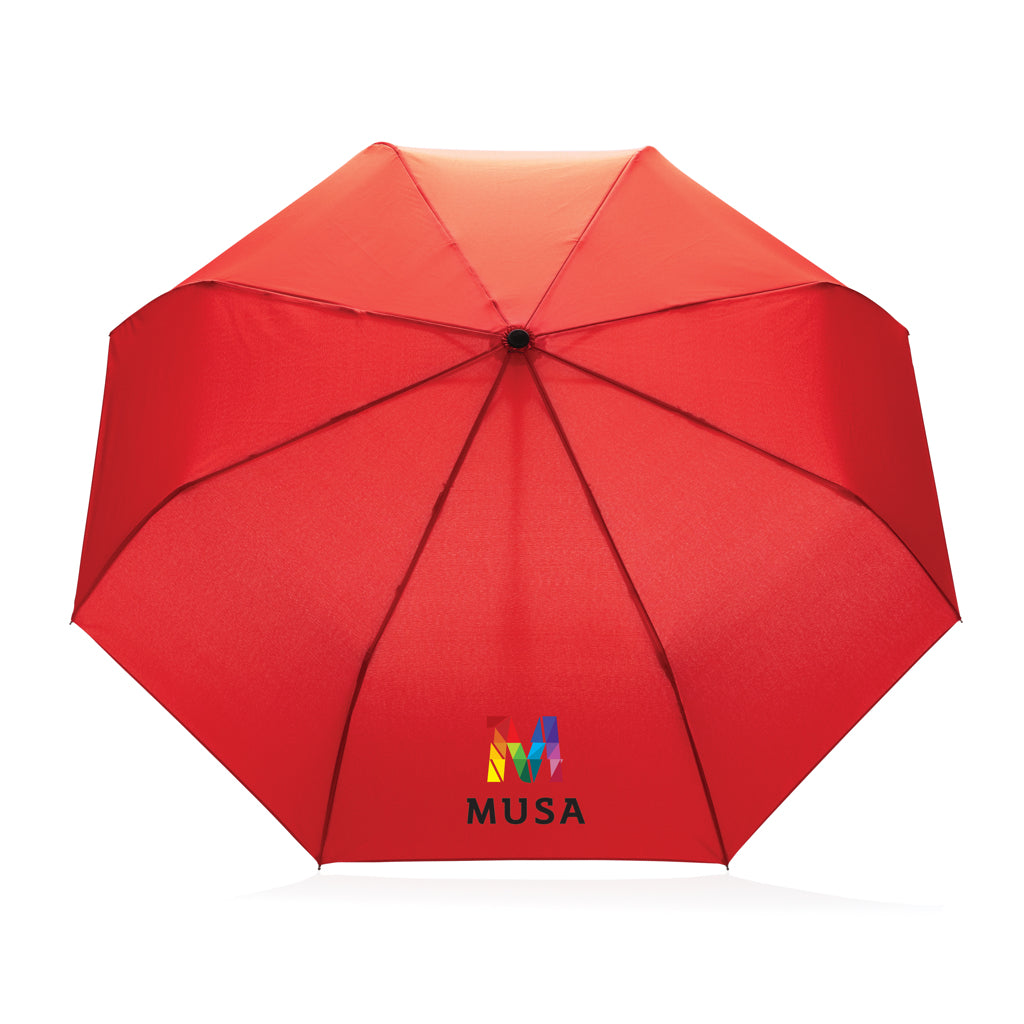 21' Impact AWARE™ RPET 190T auto open/close umbrella - Red