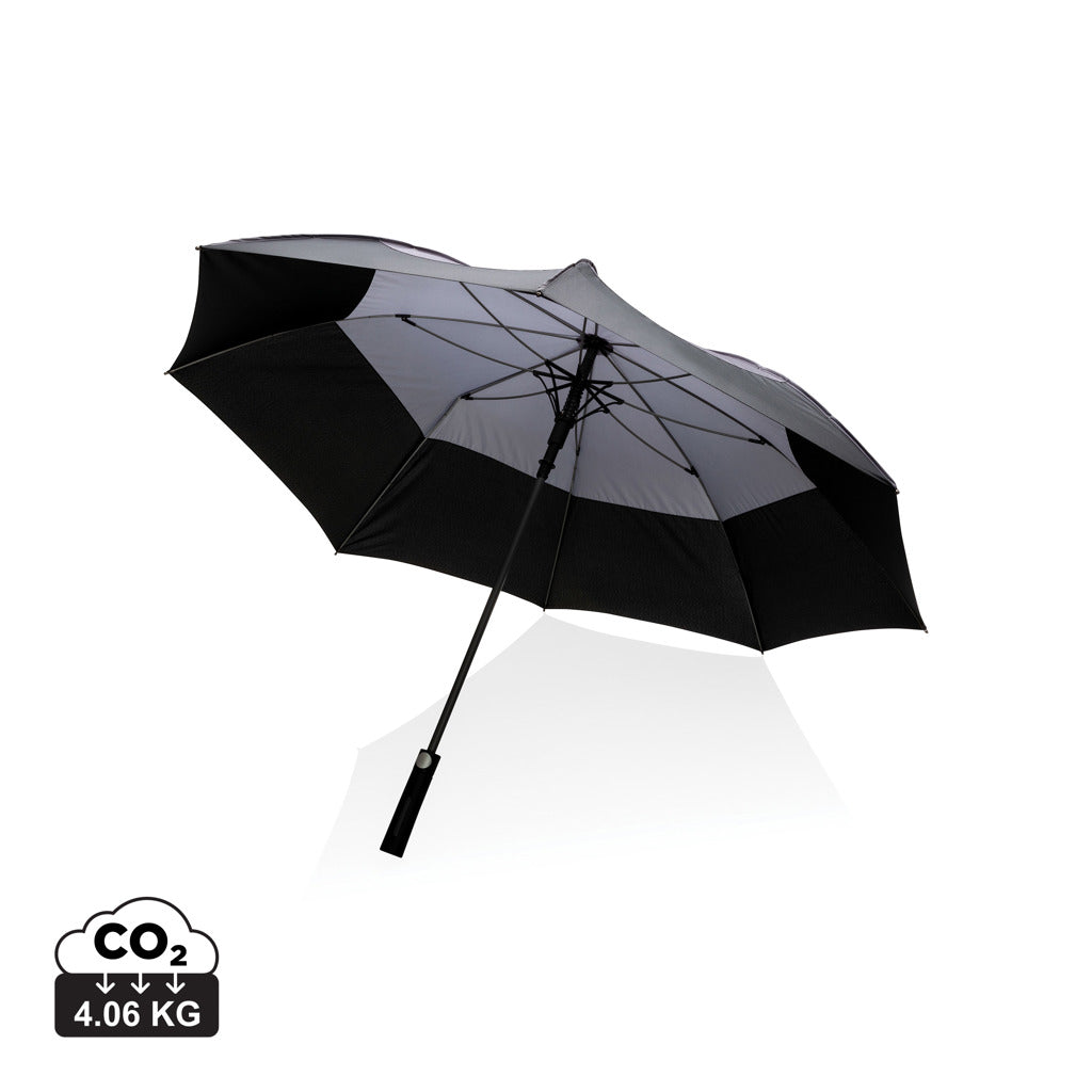 27' Impact AWARE™ RPET 190T auto open stormproof umbrella - Anthracite