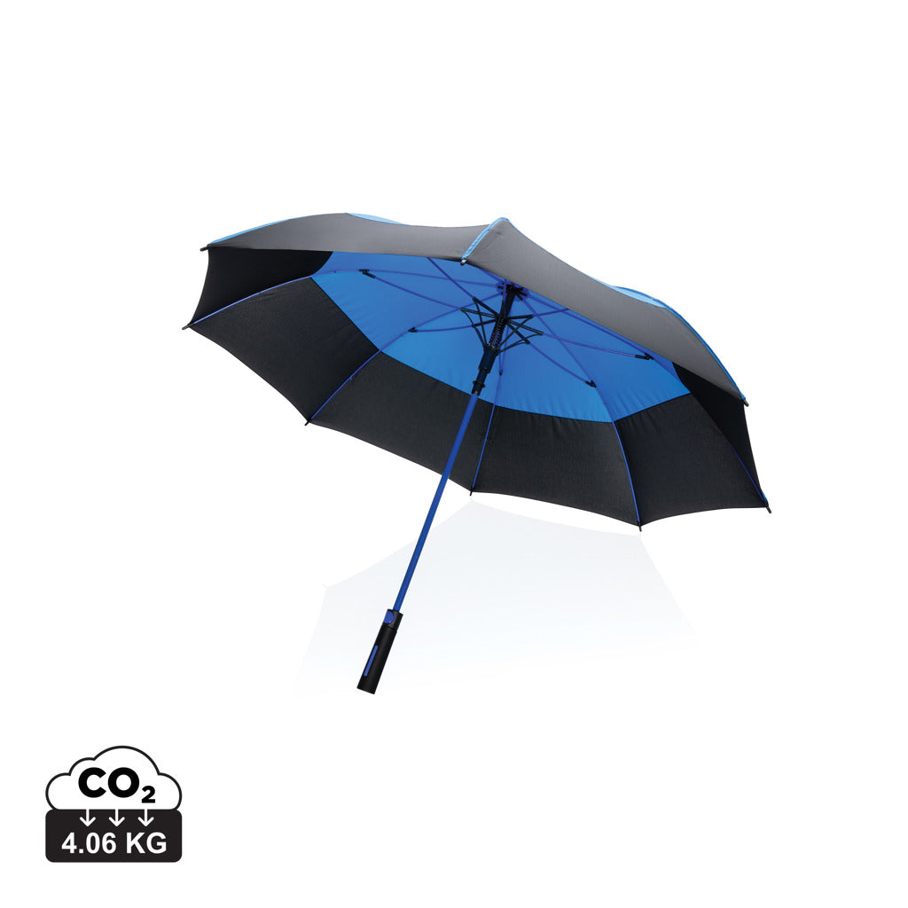 27' Impact AWARE™ RPET 190T auto open stormproof umbrella - Blue