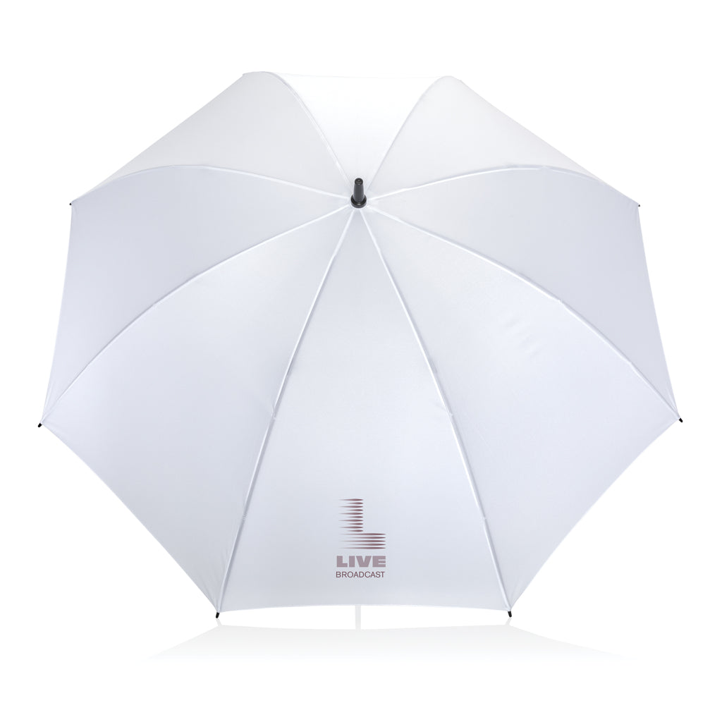 30' Impact AWARE™ RPET 190T Storm proof umbrella - White