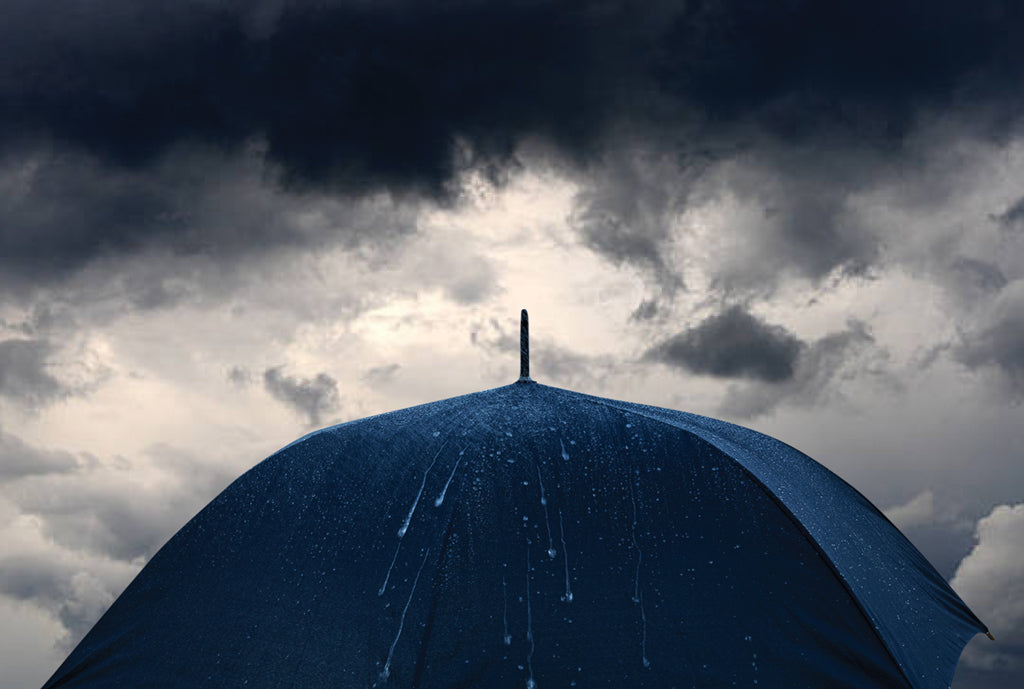30' Impact AWARE™ RPET 190T Storm proof umbrella - Navy