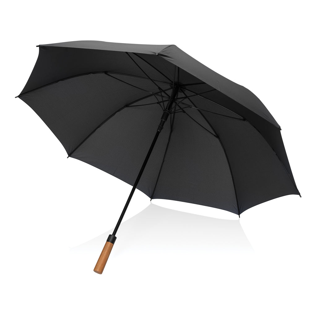 Tony  Aware™ RPET 30 inch acacia auto open umbrella - Black