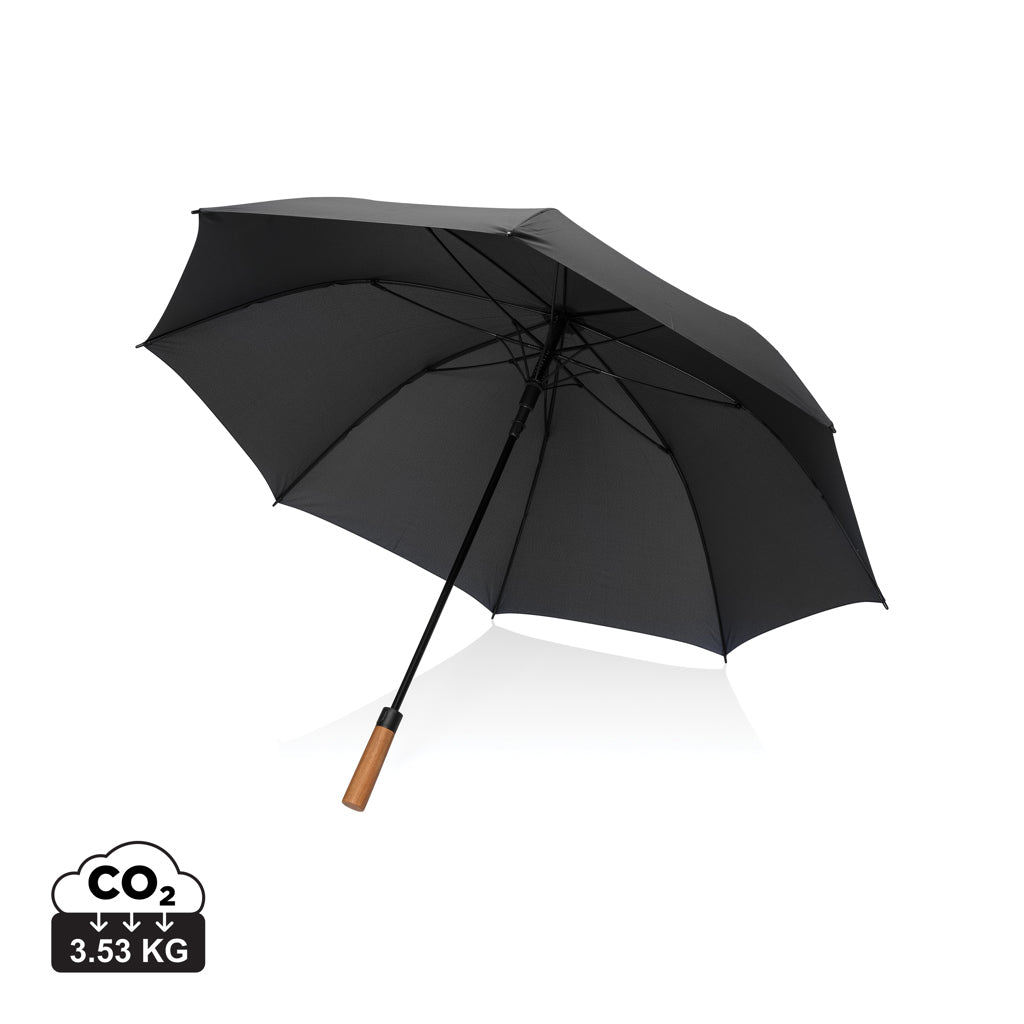 Tony  Aware™ RPET 30 inch acacia auto open umbrella - Black