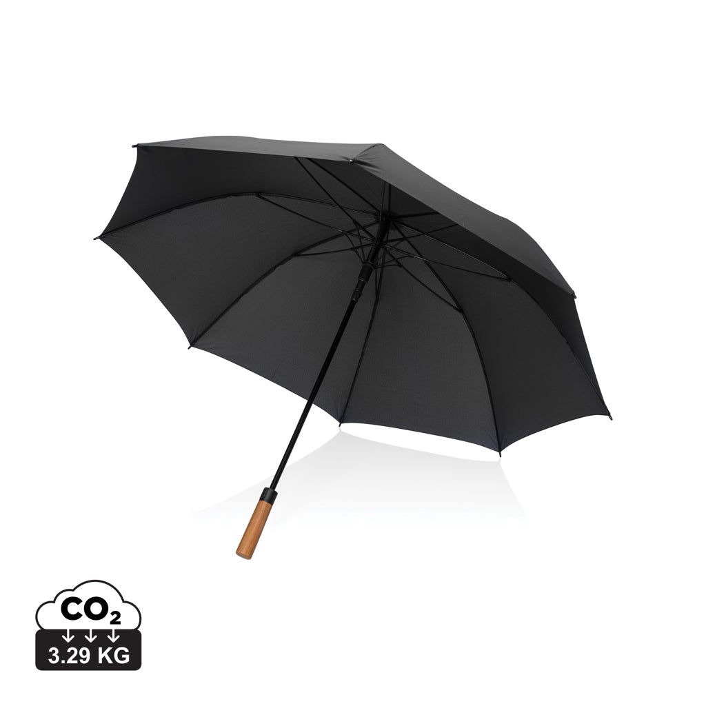 Tony  Aware™ RPET 30 inch acacia auto open umbrella - Black