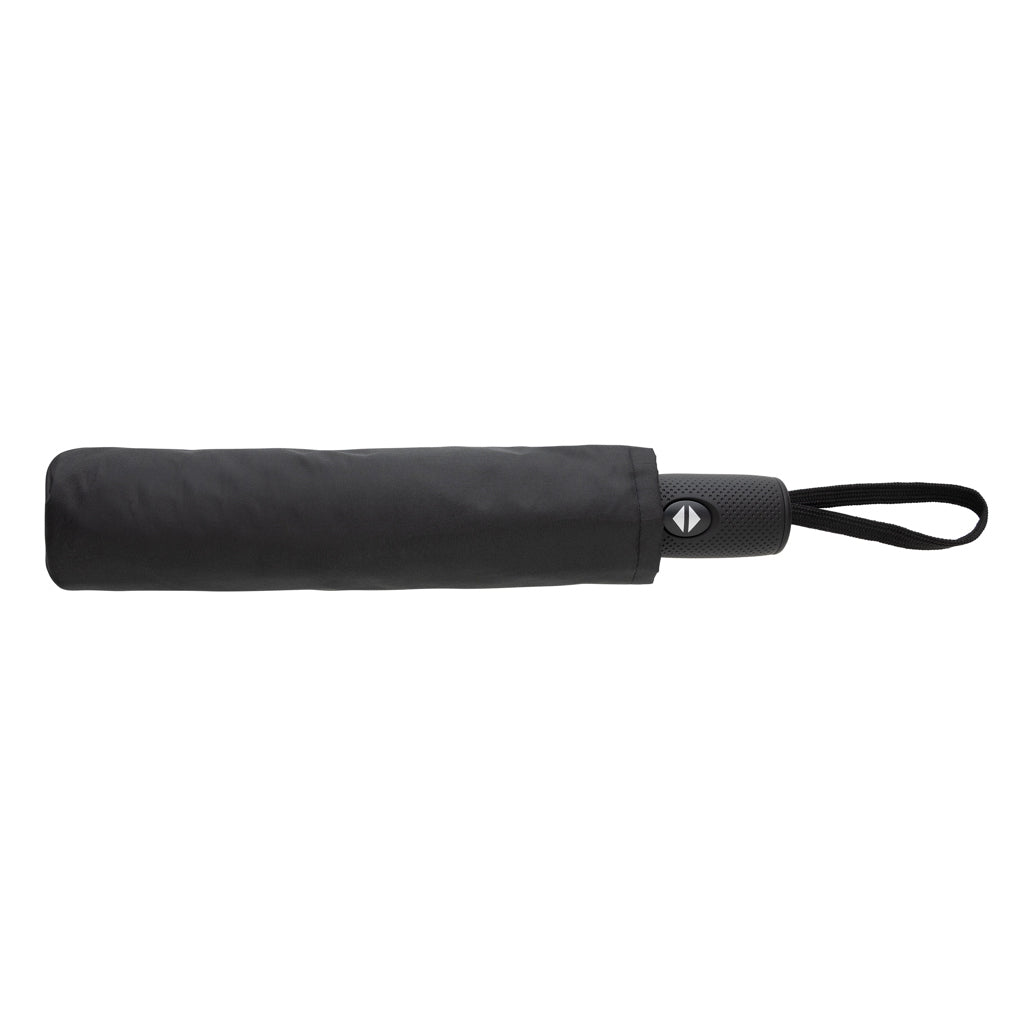 Swiss Peak Vito Aware™ RPET 21 inch auto open/close umbrella - Black