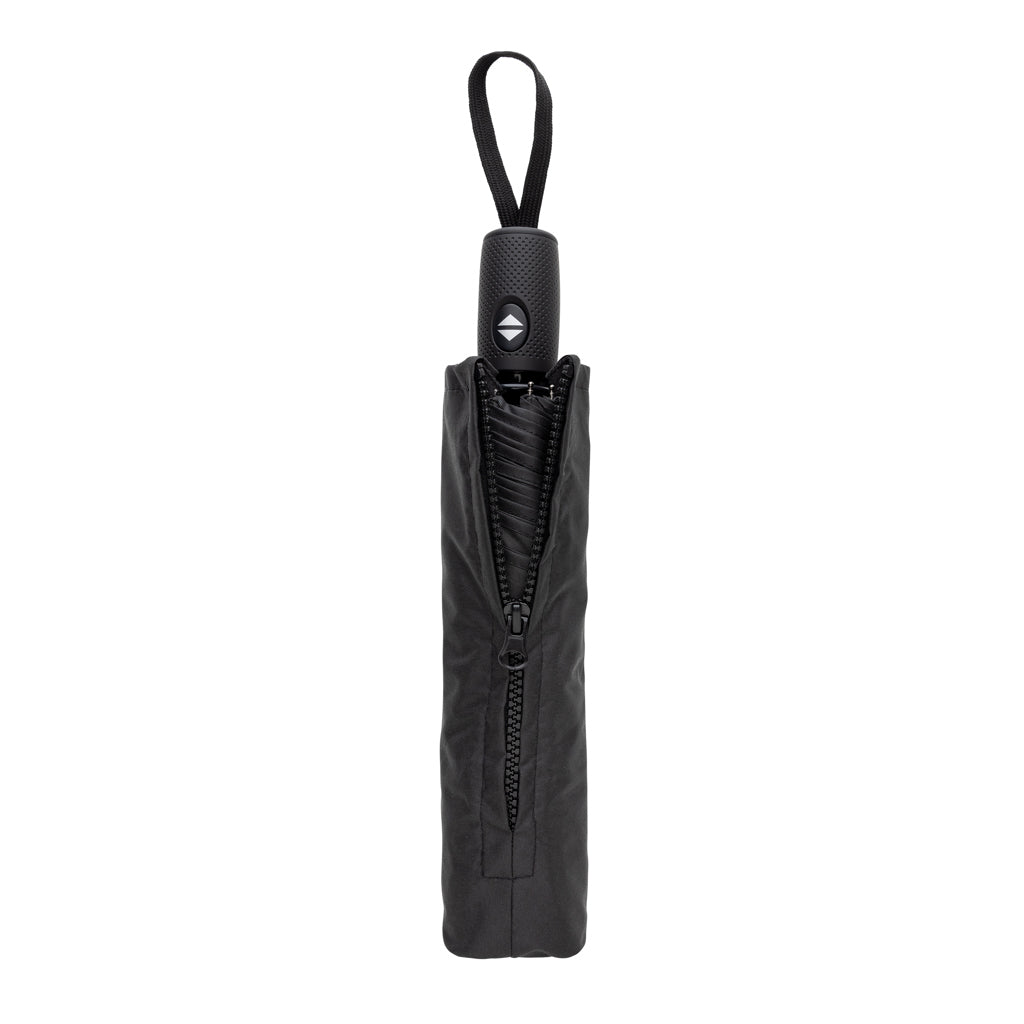 Swiss Peak Vito Aware™ RPET 21 inch auto open/close umbrella - Black