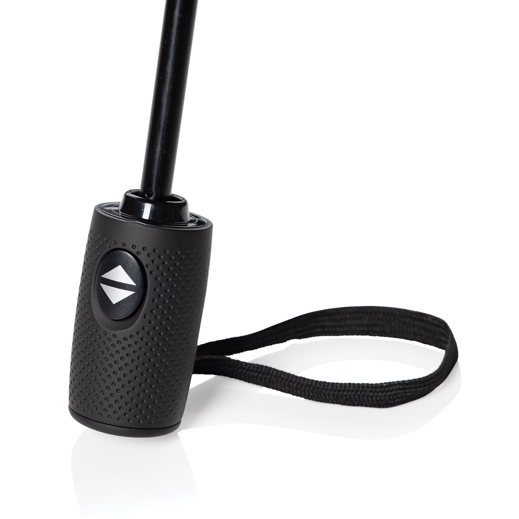 Swiss Peak Vito Aware™ RPET 21 inch auto open/close umbrella - Black