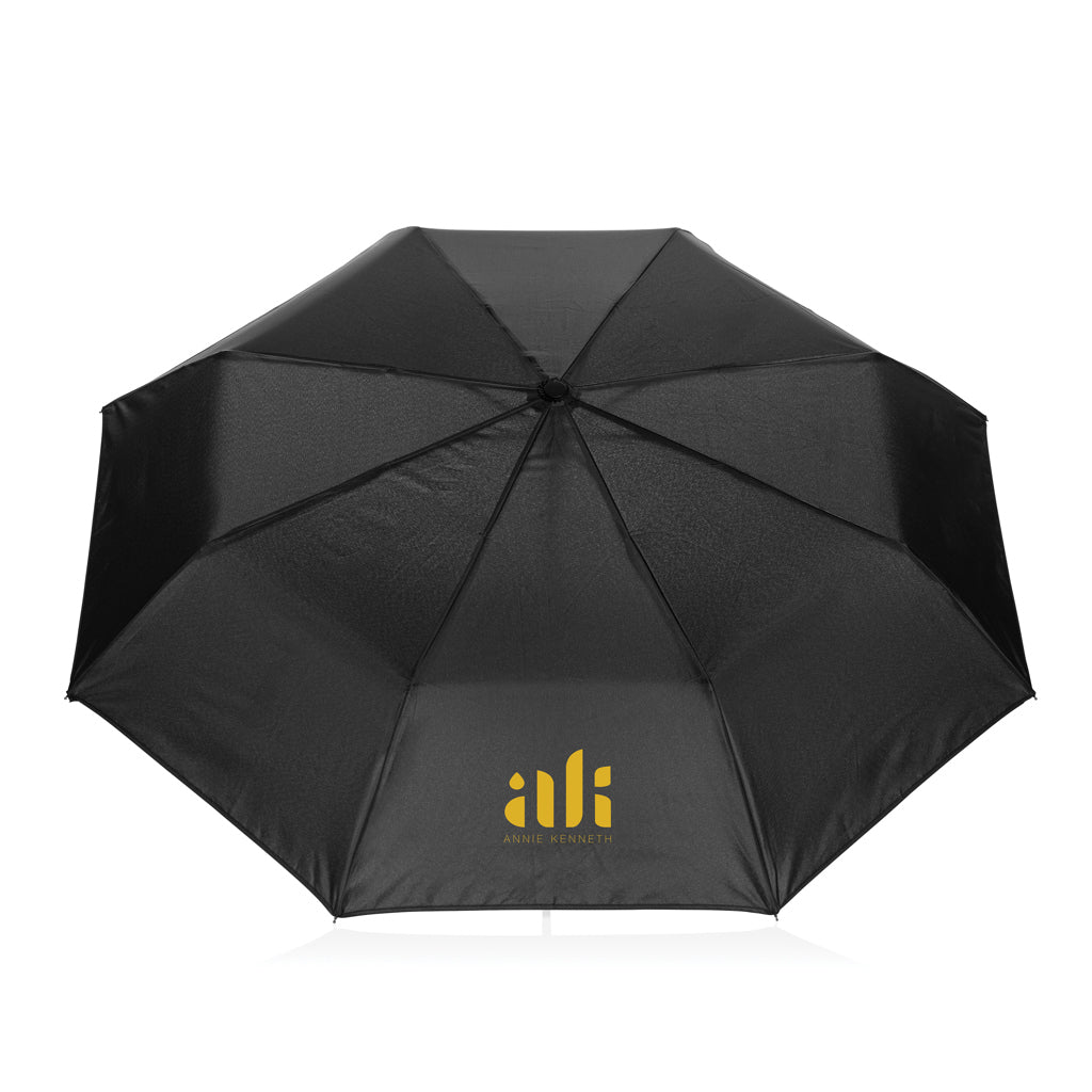 Swiss Peak Vito Aware™ RPET 21 inch auto open/close umbrella - Black