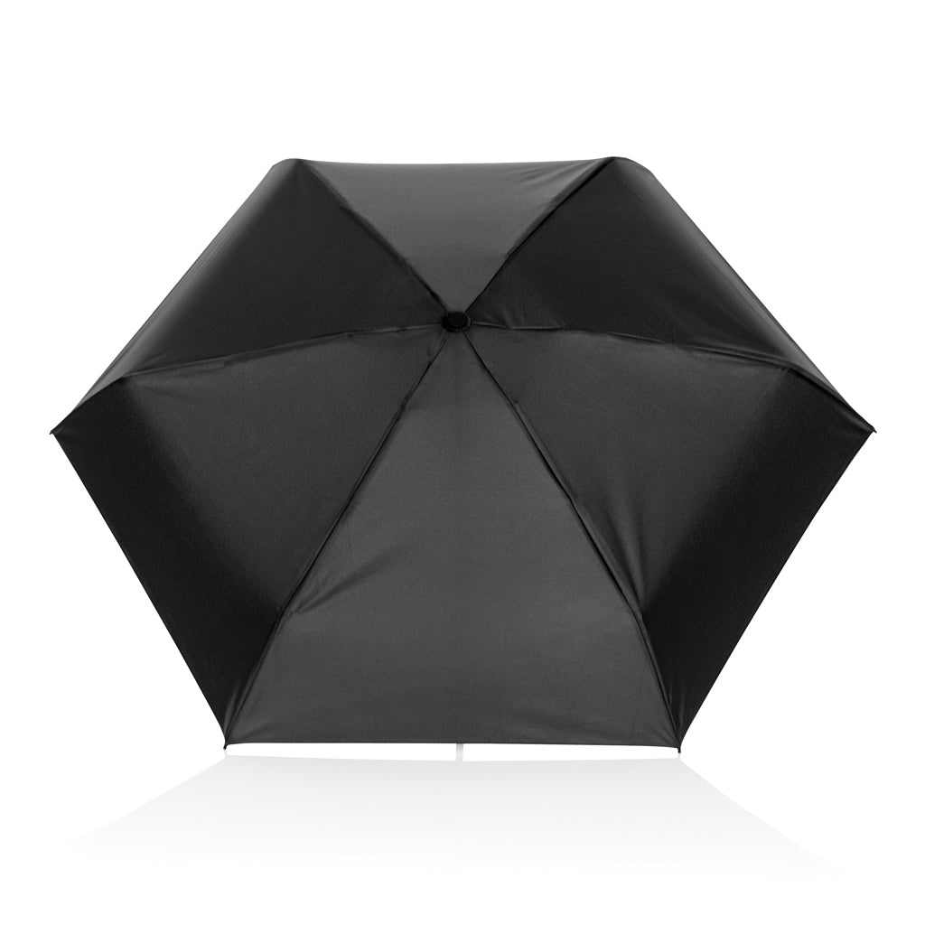 19.5' Aware™ RPET super mini manual 190T Pongee umbrella - Black