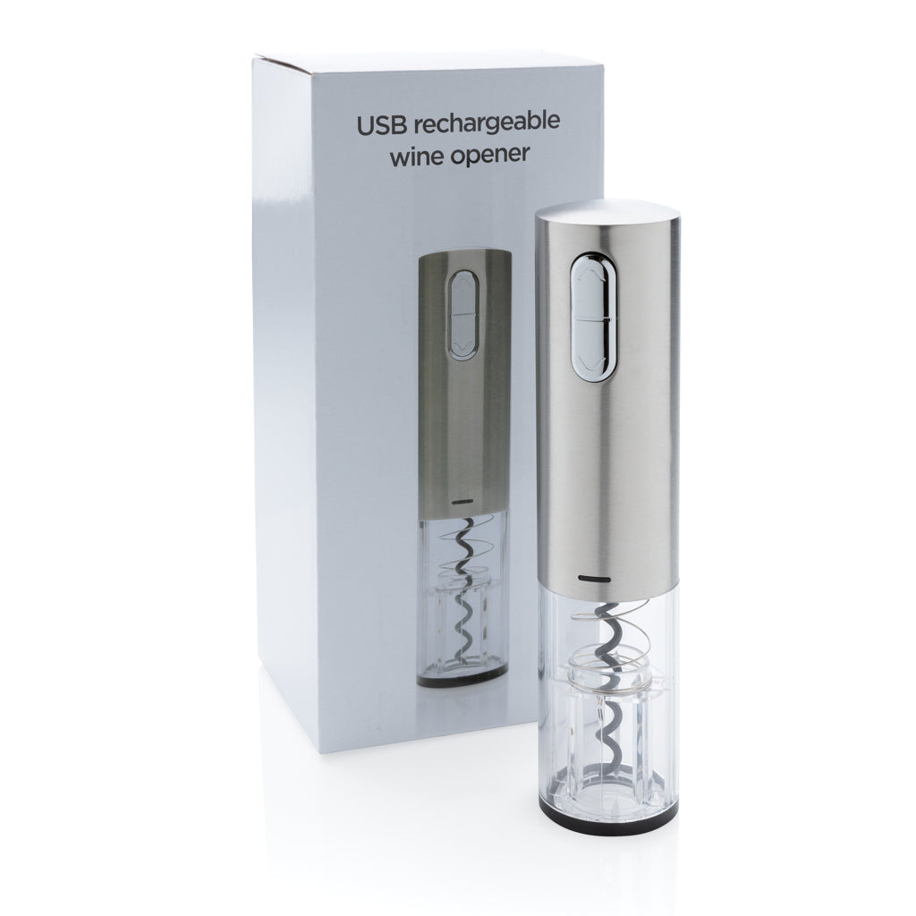 Electric wine opener - USB rechargeable - Grey