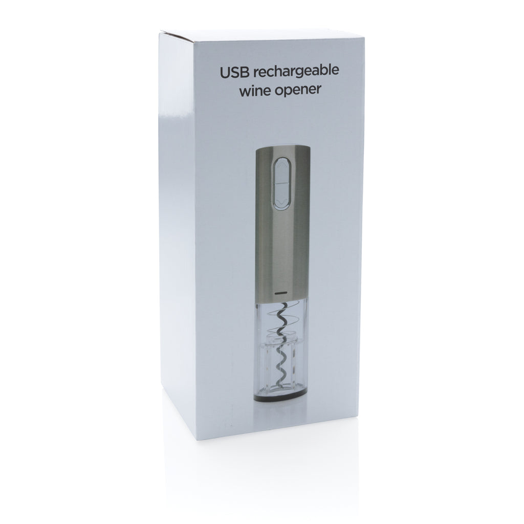 Electric wine opener - USB rechargeable - Grey