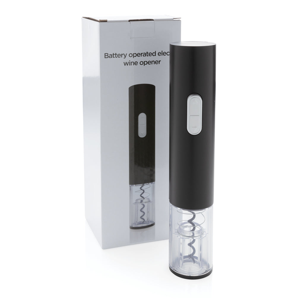 Electric wine opener - battery operated - Black