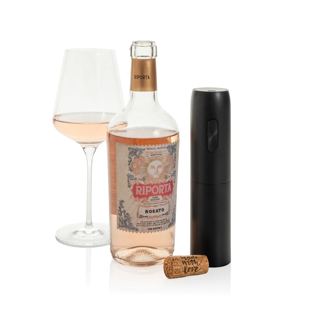 Vino re-chargeable electric wine opener - Black