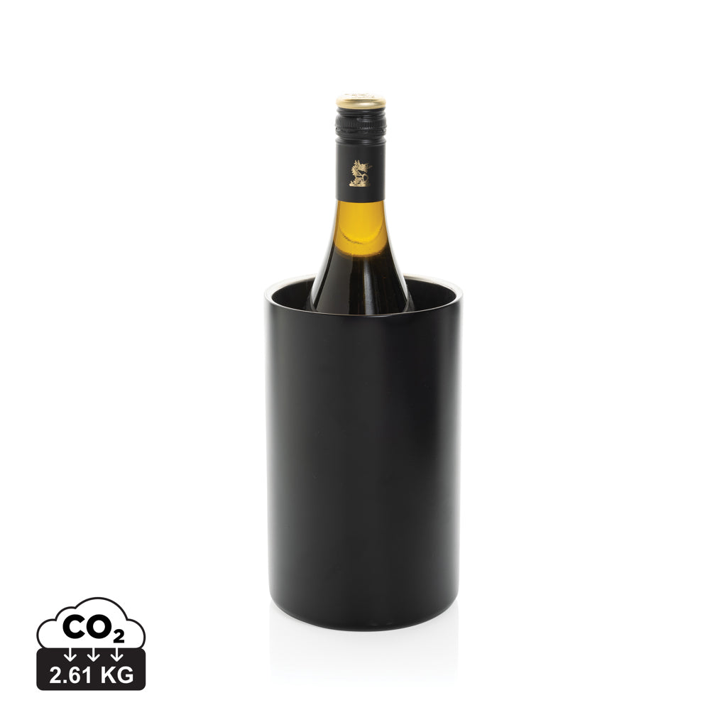 Vino RCS certified recycled stainless steel wine bucket - Black