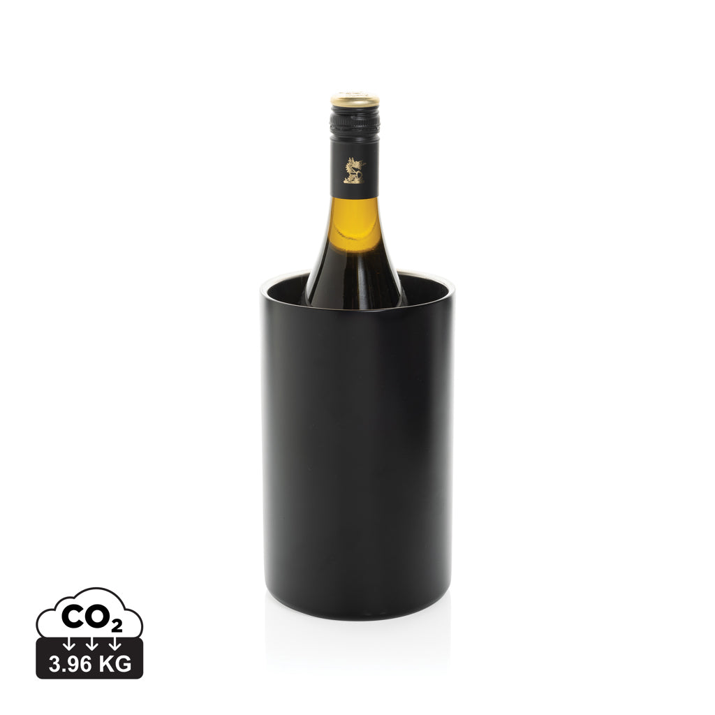 Vino RCS certified recycled stainless steel wine bucket - Black