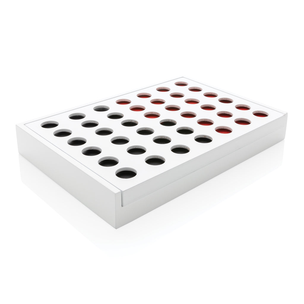 Connect four wooden game - White